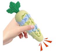 Yonuaret Jouets De Dentition pour Chiots | Carotte Jouet Interactif pour Chien | Produit Solide d'Éducation et pour Occasions comme Pâques Anniversaire Halloween Voyage Noël