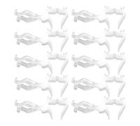 Yonuaret Lot de 10 clips de lumière de Noël pour guirlandes lumineuses LED - Pince d'éclairage robuste pour bardeaux de toit, sous-toit, charpente, revêtement mural, carrelage, clôtures