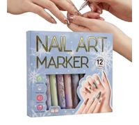 Yonuaret Lot de 12 marqueurs à ongles - Séchage rapide - Pour les amateurs, les femmes, les mères, les amies, les professionnels, les débutants, les salons à domicile et la vie quotidienne