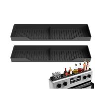 Yonuaret Lot de 2 étagères de rangement magnétiques pour cuisinière - En silicone - Économie d'espace - Contre le chaos des plans de travail - Avec système de rangement
