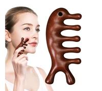 Yonuaret Massageur Crânien en Bois - Massager Capillaire Naturel en Bois 4-en-1 - Soin Personnel pour Méditation à Domicile Dos Salon Visage Yoga Voyage Headspa Corps