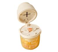 Yonuaret Organisateur À Pilules De Voyage | Avec Coupe-Médicament Et Contenant Étanche,Porte-cachets quotidien et étui de voyage,Pour Femmes, Hommes, Aînés, Maison, Extérieur, Camping,