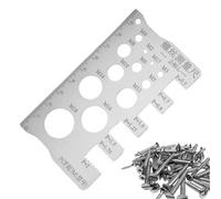 Yonuaret Outil De Mesure Des Boulons | Outil D'identification En Acier Inoxydable | Jauge De Mesure De Pas | Pour La De Filetage Boulons Et Écrous Pour Réparation Industrielle Et Domestique