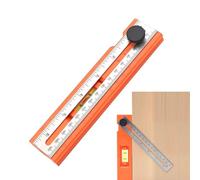 Yonuaret Outils De Mesure Pour Travail Du Bois - Règle Coulissante Réglable - Guide Ajustable Avec Marquage Angulaire 15 90 Degrés Pour Outil De Mesure Portable Jauge De Traceur - pour Traçage Découpe