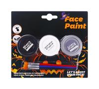 Yonuaret Peinture Corporelle Pour Adultes - Trousse De Maquillage Halloween Hydrosoluble,Peinture Visage Cosplay 3 Couleurs | Pour Déguisement Cosplay Soirée Gothique Adultes Femmes