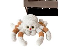 Yonuaret Peluche d'araignée Blanche Douce et Objet de Collection - Peluche araignée comme Doudou - pour Filles, collectionneurs, Noël, Anniversaire, Maison, Bureau - Compagnon