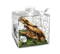 Yonuaret Petit Enclos pour Reptile | Habitat Transparent en Acrylique pour Animaux,Terrarium pour Escargot - pour Salon, manthe Religieuse, Petite Faune