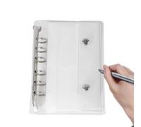 Yonuaret Protège-Documents A6/- Couverture 6 Anneaux PVC Transparent pour Organiseur Personnel Agenda - Dossier pour École Bureau Journal Photos Documents Filles Garçons Femmes Hommes