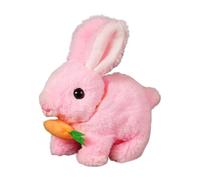Yonuaret Robot Réaliste Bunny, Lapin Interactif Bunny Réaliste Les Jouets De Lapin À Saut en Peluche Électronique, Les Jouets À Bunny Réalistes Réaliste pour Enfant, Peut Marcher, Couiner