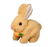 Yonuaret Robot Réaliste Bunny, Lapin Interactif Bunny Réaliste Les Jouets De Lapin À Saut en Peluche Électronique, Les Jouets À Bunny Réalistes Réaliste pour Enfant, Peut Marcher, Couiner