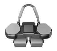 Yonuaret Roue Abdominale | Matériel Silencieux De Renforcement Musculaire | Entraîneur de Gainage à Ressort Automatique 4 Roues avec Support Téléphone Unisexe pour Salle de Sport Maison