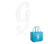 Yonuni Breloques en forme de lettre de l'alphabet pour sac Bogg, lettres de l'alphabet mignonnes compatibles avec tous les modèles originaux et sacs fourre-tout simples du Sud, accessoires de plage en