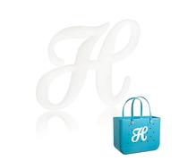 Yonuni Breloques en forme de lettre de l'alphabet pour sac Bogg, lettres de l'alphabet mignonnes compatibles avec tous les modèles originaux et sacs fourre-tout simples du Sud, accessoires de plage en