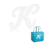 Yonuni Breloques en forme de lettre de l'alphabet pour sac Bogg, lettres de l'alphabet mignonnes compatibles avec tous les modèles originaux et sacs fourre-tout simples du Sud, accessoires de plage en