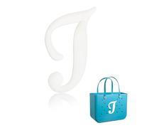 Yonuni Breloques en forme de lettre de l'alphabet pour sac Bogg, lettres de l'alphabet mignonnes compatibles avec tous les modèles originaux et sacs fourre-tout simples du Sud, accessoires de plage en
