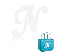 Yonuni Breloques en forme de lettre de l'alphabet pour sac Bogg, lettres de l'alphabet mignonnes compatibles avec tous les modèles originaux et sacs fourre-tout simples du Sud, accessoires de plage en