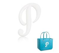 Yonuni Breloques en forme de lettre de l'alphabet pour sac Bogg, lettres de l'alphabet mignonnes compatibles avec tous les modèles originaux et sacs fourre-tout simples du Sud, accessoires de plage en