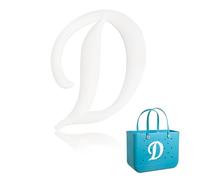 Yonuni Breloques en forme de lettre de l'alphabet pour sac Bogg, lettres de l'alphabet mignonnes compatibles avec tous les modèles originaux et sacs fourre-tout simples du Sud, accessoires de plage en