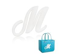 Yonuni Breloques en forme de lettre de l'alphabet pour sac Bogg, lettres de l'alphabet mignonnes compatibles avec tous les modèles originaux et sacs fourre-tout simples du Sud, accessoires de plage en