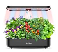 Yoocaa Système de Culture hydroponique à 12 dosettes, Kits et systèmes pour Cultures hydroponiques (Noir foncé)