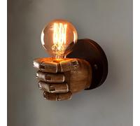 YOOCHUENG Applique Murale Interieur Vintage,Applique Murale Main Industrielle,Luminaire E27 pour Chambre Bar Chevet (Ampoule non Incluse), Main Droite