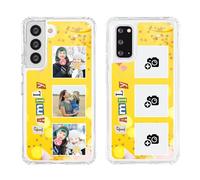 YOOCUSTOM Coque Personnalisable pour Samsung Galaxy S24 S23 S22 S21 S20 FE S10 Note 10 20 Ultra Plus 5G, Personnalisée Cover Etui Antichoc Transparente Housse Photo Image Collage(FAM101)