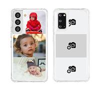 YOOCUSTOM Coque Personnalisable pour Samsung Galaxy S24 S23 S22 S21 S20 FE S10 S9 Note 10 20 Ultra Plus 5G, Personnalisée Cover Etui Antichoc Transparente Housse Photo Image Collage (043)
