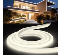 YOODI LED Neon Blanc Froid 20m, Flexible Ruban Led Exterieur Etanche IP65, Tube Rond Découpable Lumiere Bande 220V LED Strip Light Pour Maison Jardin Fête Chambre Deco, Comprend une Alimentation