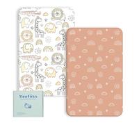 Yoofoss Lot de 2 Draps Housse Bebe 70x140 cm 100% Microfibre Respirante Protégé Matelas Ajustable Protection de lit Matelas Bébé Amovible y Lavable pour Lit Berceau et Matelas