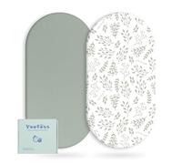 Yoofoss Lot de 2 Draps Housse Bebe Microfibre Respirante Protégé Matelas Ajustable Protection de lit Matelas Bébé Amovible y Lavable 38x77 cm 41x81 cm 40x90 cm pour Lit Berceau et Matelas