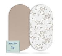 Yoofoss Lot de 2 Draps Housse Bebe Microfibre Respirante Protégé Matelas Ajustable Protection de lit Matelas Bébé Amovible y Lavable 38x77 cm 41x81 cm 40x90 cm pour Lit Berceau et Matelas