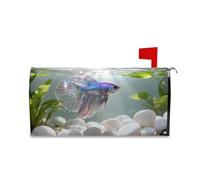 Yoogain Belles couvertures de boîte aux lettres décoratives en forme de poisson de combat, couverture magnétique standard pour le printemps, couverture de boîte aux lettres mignonne de patricks taille