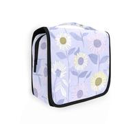 Yoogain Blu Ray Sunflower Trousse de rasage avec crochet de suspension Fermeture Éclair Violet pastel