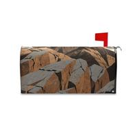 Yoogain Brown Mountain Couverture de boîte aux lettres magnétique décorative minimaliste pour la Saint-Valentin, Patricks Day Taille standard Couverture pour buzon