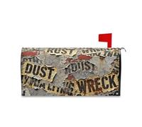 Yoogain Couverture de boîte aux lettres en papier rétro décorative pour boîte aux lettres de Noël, couverture de boîte aux lettres magnétique d'hiver, taille standard Caja de correos