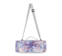 Yoogain Couverture de camping ronde - Convient à 2 adultes - Accessoires d'été - Couverture de plage imperméable et anti-sable - Double couche, anti-sable, douce - 147,3 cm (motif floral mystère de