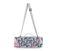 Yoogain Couverture de parc ronde - Convient à 2 adultes, accessoires d'été, couverture portable pliable pour tapis de plage ou fête en famille, camping, fête, 147,3 cm (lilas calla violet/rose)