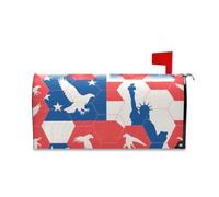 Yoogain Couverture magnétique décorative pour boîte aux lettres de Pâques Motif pigeon de l'indépendance Taille standard