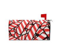 Yoogain Couverture magnétique décorative pour boîte aux lettres Mardi - Motif bâton de bonbons - Rouge - Taille standard