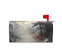Yoogain Couverture magnétique décorative pour boîte aux lettres Patrick de taille standard Motif coucher de soleil paysage chinois