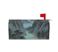 Yoogain Couvertures de boîte aux lettres décoratives de style chinois bleu montagne noir pour Pâques mignon patricks Day couvertures de boîte aux lettres taille standard Caja de correos