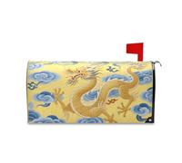Yoogain Couvertures de boîte aux lettres magnétiques décoratives motif dragon chinois pour l'été, unique, Saint-Valentin, taille standard