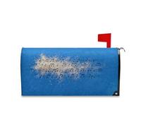 Yoogain Couvertures de boîtes aux lettres magnétiques décoratives rétro bleues pour boîte aux lettres d'automne Taille standard Caja de correos