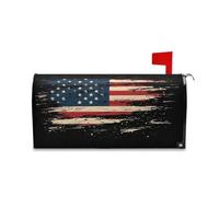 Yoogain Couvertures décoratives noires de boîte aux lettres vintage avec drapeau américain pour Mardi Fun Pâques Taille standard Caja de correos