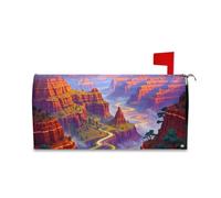 Yoogain Couvertures magnétiques décoratives orange Sunset Canyon pour boîte aux lettres Mardi Mignon Halloween Taille standard Caja de correos