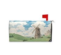 Yoogain Couvertures magnétiques décoratives pour boîte aux lettres motif herbe nuage ciel pour Saint-Valentin, Noël, taille standard