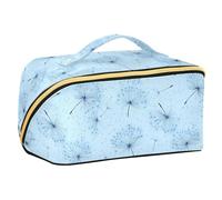 Yoogain Dandelion Glory Bluravel Trousse avec séparateurs Grande trousse de maquillage verticale sur pied pour femme