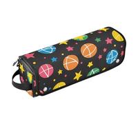 Yoogain Étui de voyage 2 en 1 pour fer à friser avec tapis de fer, outils chauffants, sac de voyage organisateur pour fers plats, fers à lisser, fers à friser, boules de dessin animé, étoiles colorées