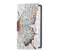 Yoogain Étui portefeuille en cuir pour permis de conduire, cartes et documents essentiels Motif papillon chinois, Art unique papillon chinois, 1 size