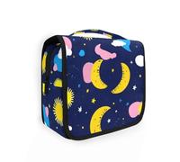 Yoogain Funny Paradise Trousse de voyage pour articles de toilette avec crochet de suspension Étanche